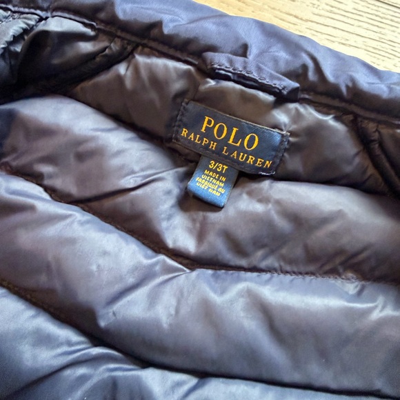 🌶️ Polo by Ralph Lauren Navy Blue Kids Puffer Jacket - Picture 6 of 6